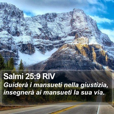 Salmi 25:9 RIV Bible Verse Image