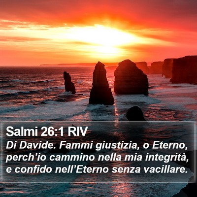 Salmi 26:1 RIV Bible Verse Image