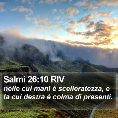 Salmi 26:10 RIV Bible Verse Image