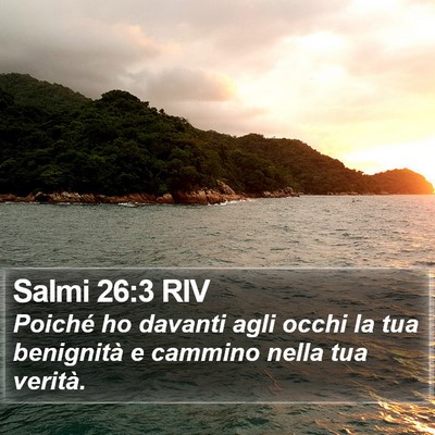 Salmi 26:3 RIV Bible Verse Image