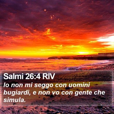 Salmi 26:4 RIV Bible Verse Image