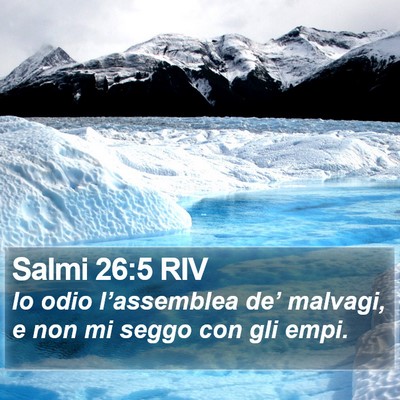 Salmi 26:5 RIV Bible Verse Image