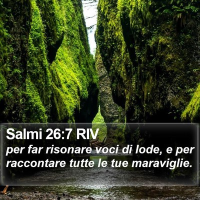 Salmi 26:7 RIV Bible Verse Image