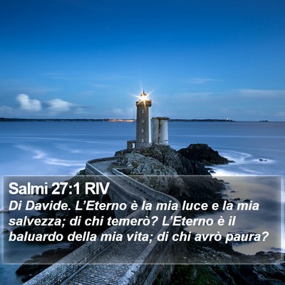 Salmi 27:1 RIV Bible Verse Image
