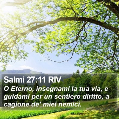 Salmi 27:11 RIV Bible Verse Image