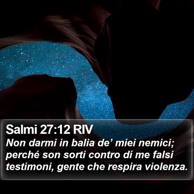 Salmi 27:12 RIV Bible Verse Image