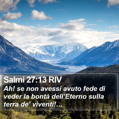 Salmi 27:13 RIV Bible Verse Image