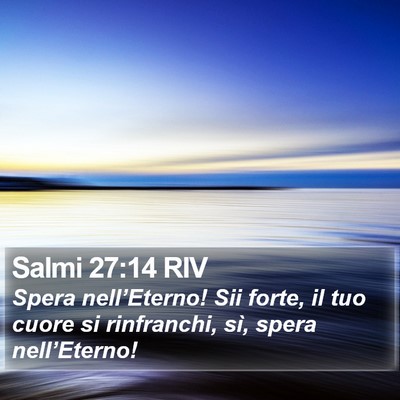 Salmi 27:14 RIV Bible Verse Image