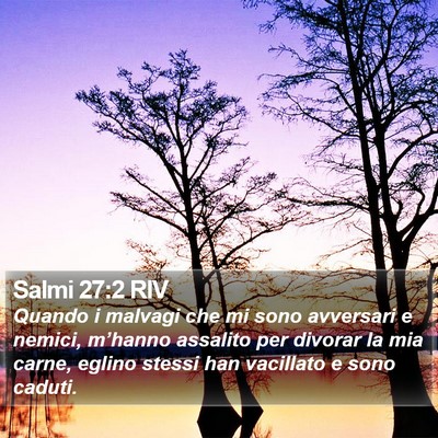 Salmi 27:2 RIV Bible Verse Image