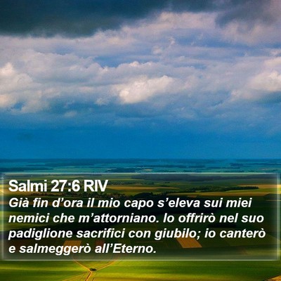 Salmi 27:6 RIV Bible Verse Image