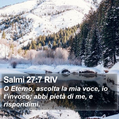 Salmi 27:7 RIV Bible Verse Image