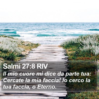 Salmi 27:8 RIV Bible Verse Image