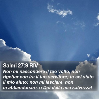 Salmi 27:9 RIV Bible Verse Image