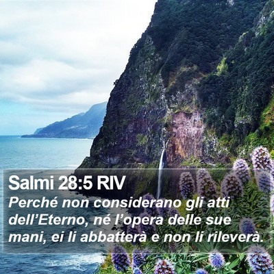 Salmi 28:5 RIV Bible Verse Image