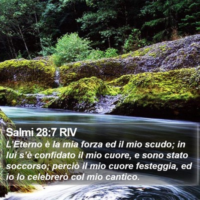 Salmi 28:7 RIV Bible Verse Image