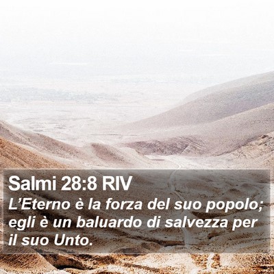 Salmi 28:8 RIV Bible Verse Image