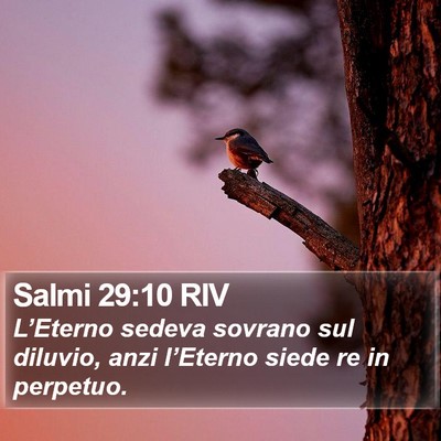Salmi 29:10 RIV Bible Verse Image