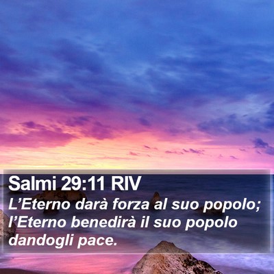 Salmi 29:11 RIV Bible Verse Image