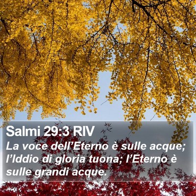 Salmi 29:3 RIV Bible Verse Image