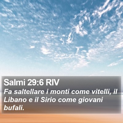 Salmi 29:6 RIV Bible Verse Image