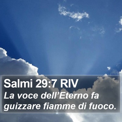 Salmi 29:7 RIV Bible Verse Image