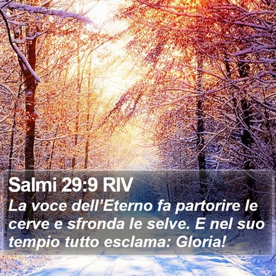 Salmi 29:9 RIV Bible Verse Image