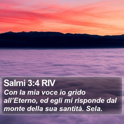 Salmi 3:4 RIV Bible Verse Image