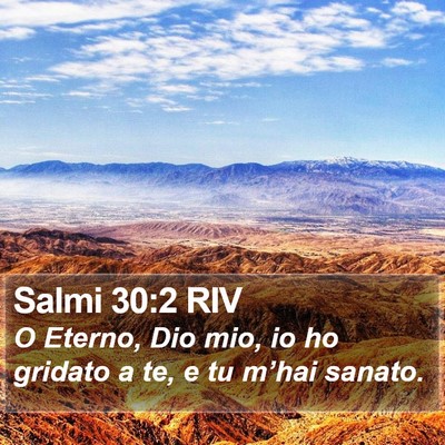 Salmi 30:2 RIV Bible Verse Image