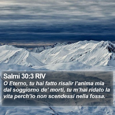 Salmi 30:3 RIV Bible Verse Image