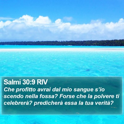 Salmi 30:9 RIV Bible Verse Image