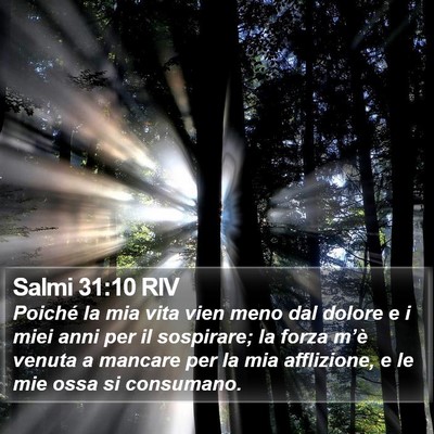 Salmi 31:10 RIV Bible Verse Image