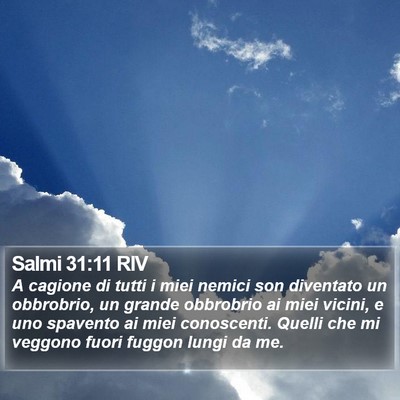Salmi 31:11 RIV Bible Verse Image
