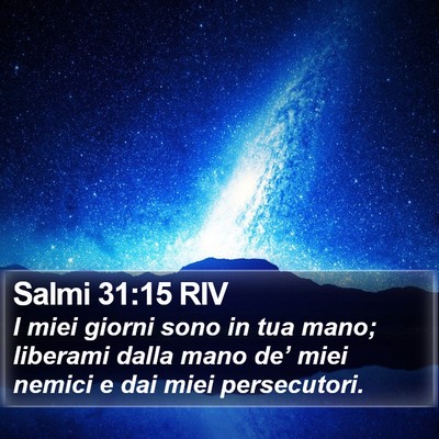 Salmi 31:15 RIV Bible Verse Image