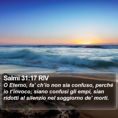 Salmi 31:17 RIV Bible Verse Image