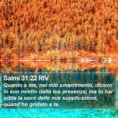 Salmi 31:22 RIV Bible Verse Image