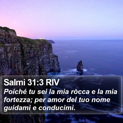 Salmi 31:3 RIV Bible Verse Image