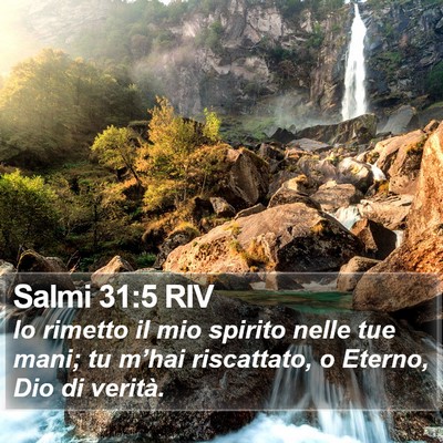 Salmi 31:5 RIV Bible Verse Image