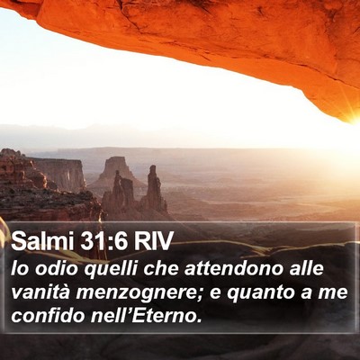 Salmi 31:6 RIV Bible Verse Image