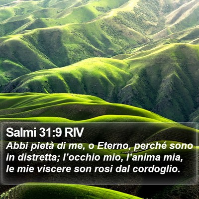 Salmi 31:9 RIV Bible Verse Image