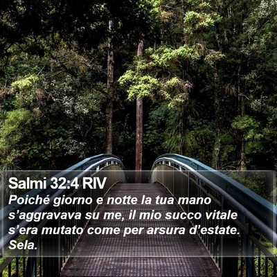 Salmi 32:4 RIV Bible Verse Image