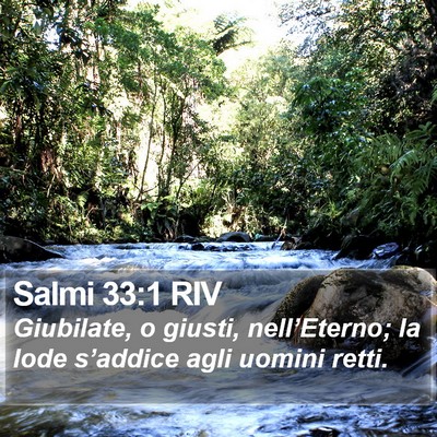 Salmi 33:1 RIV Bible Verse Image