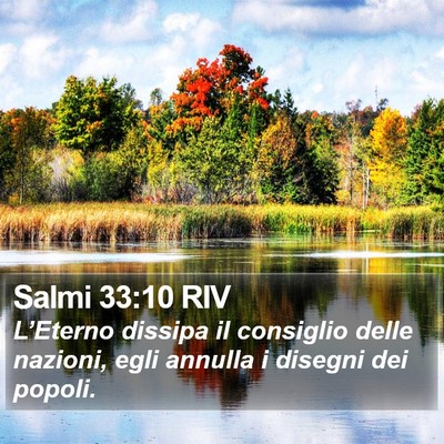 Salmi 33:10 RIV Bible Verse Image