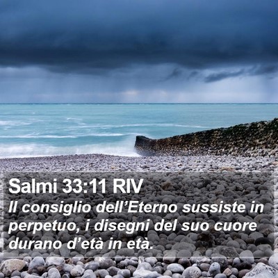 Salmi 33:11 RIV Bible Verse Image