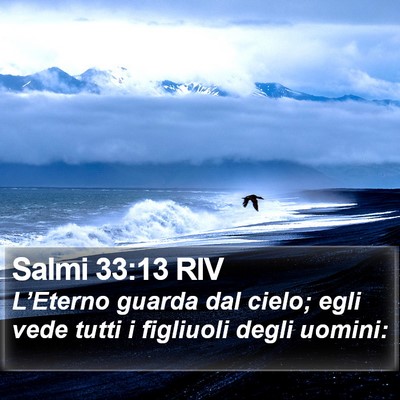 Salmi 33:13 RIV Bible Verse Image