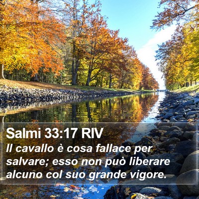Salmi 33:17 RIV Bible Verse Image