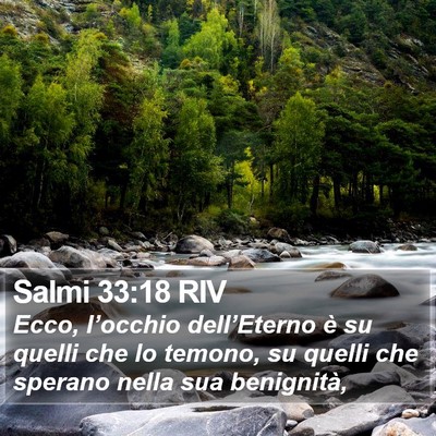 Salmi 33:18 RIV Bible Verse Image