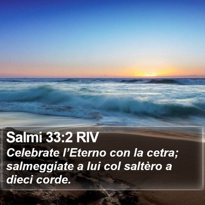 Salmi 33:2 RIV Bible Verse Image