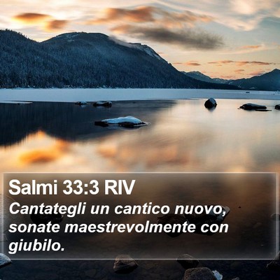 Salmi 33:3 RIV Bible Verse Image