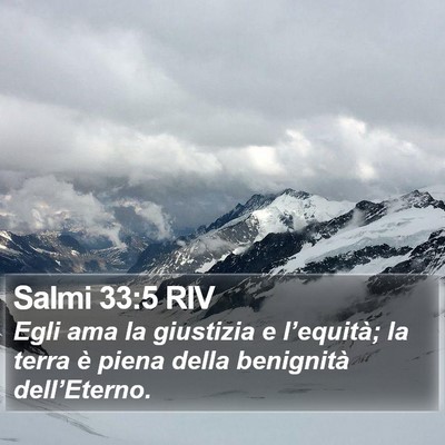 Salmi 33:5 RIV Bible Verse Image