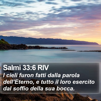 Salmi 33:6 RIV Bible Verse Image